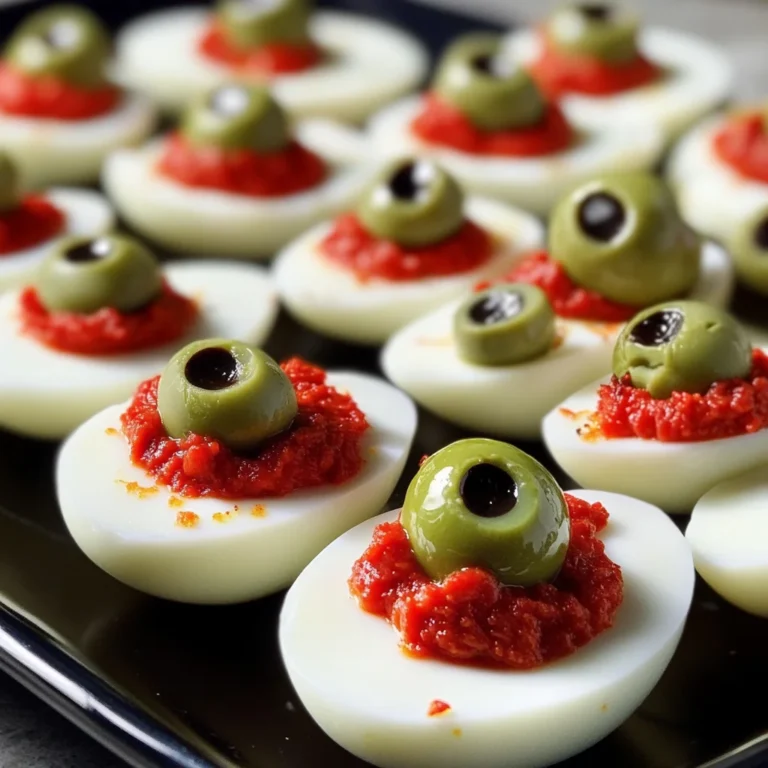 Spooky Deviled Eyeballs