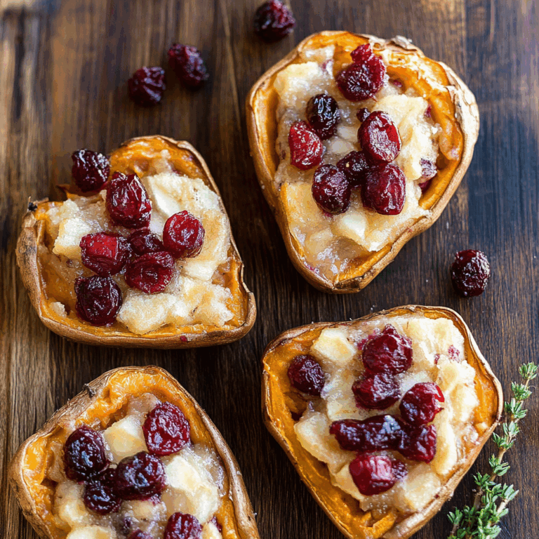 Indulge in Cranberry Apple Twice-Baked Sweet Potatoes This Fall!