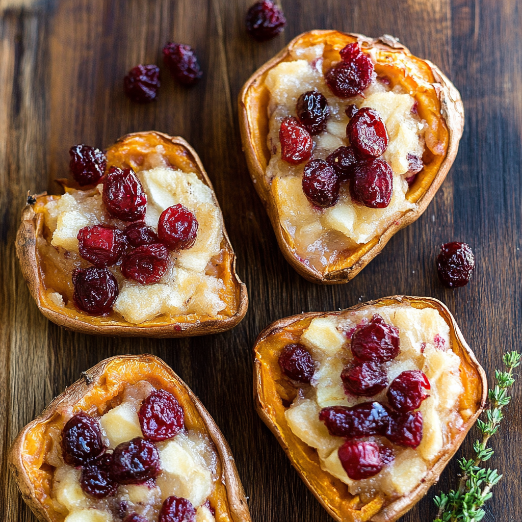 Indulge in Cranberry Apple Twice-Baked Sweet Potatoes This Fall!