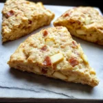 Air Fryer Apple Cheddar Bacon Scones