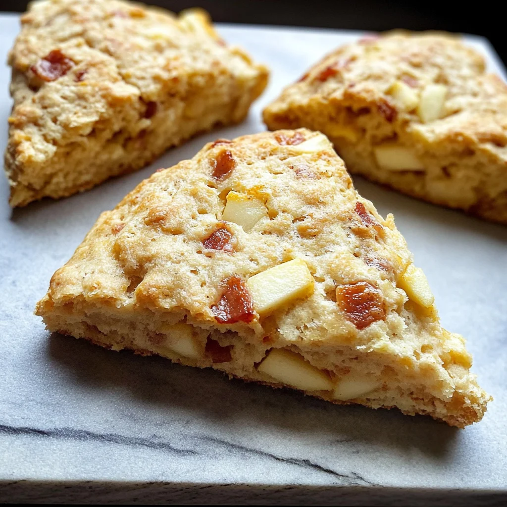Air Fryer Apple Cheddar Bacon Scones