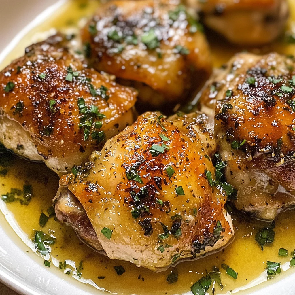 Baked Italian Chicken Thighs