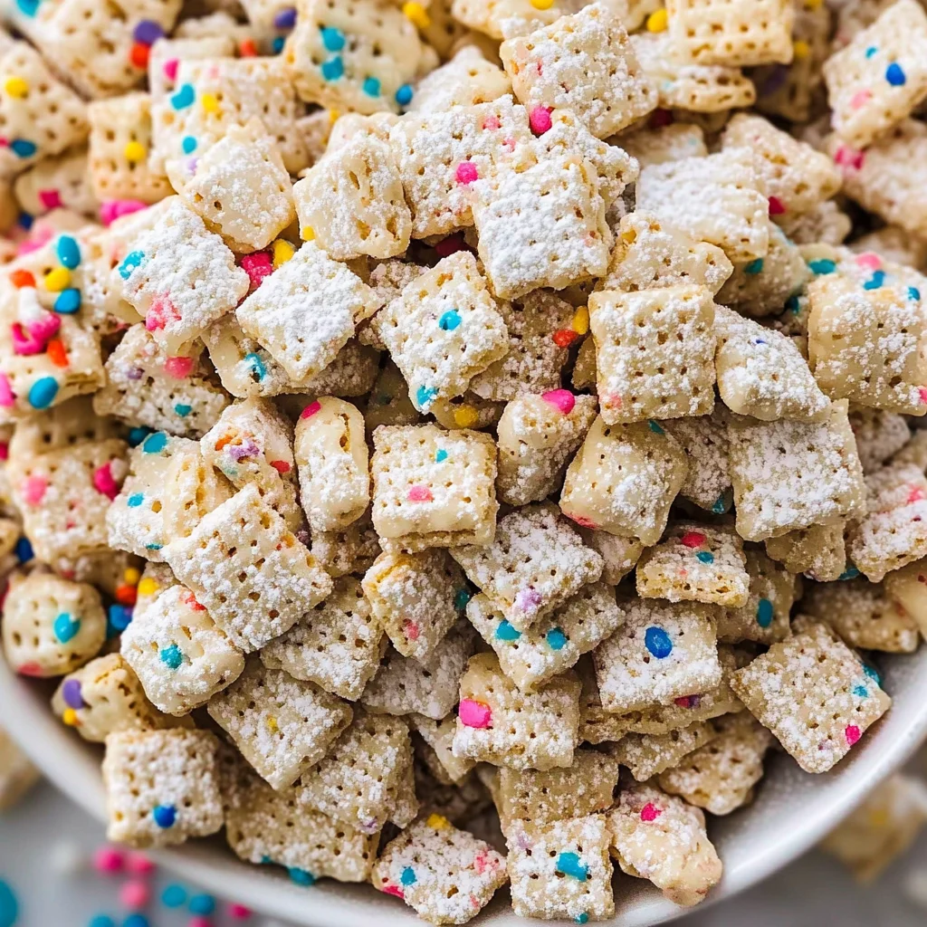 Cake Batter Puppy Chow Recipe