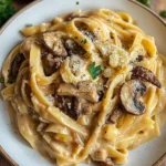 Caramelized Leek and Mushroom Gruyere Pasta