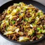 Chinese Ground Beef and Cabbage Stir-Fry