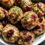Cranberry & Turkey Stuffing Balls