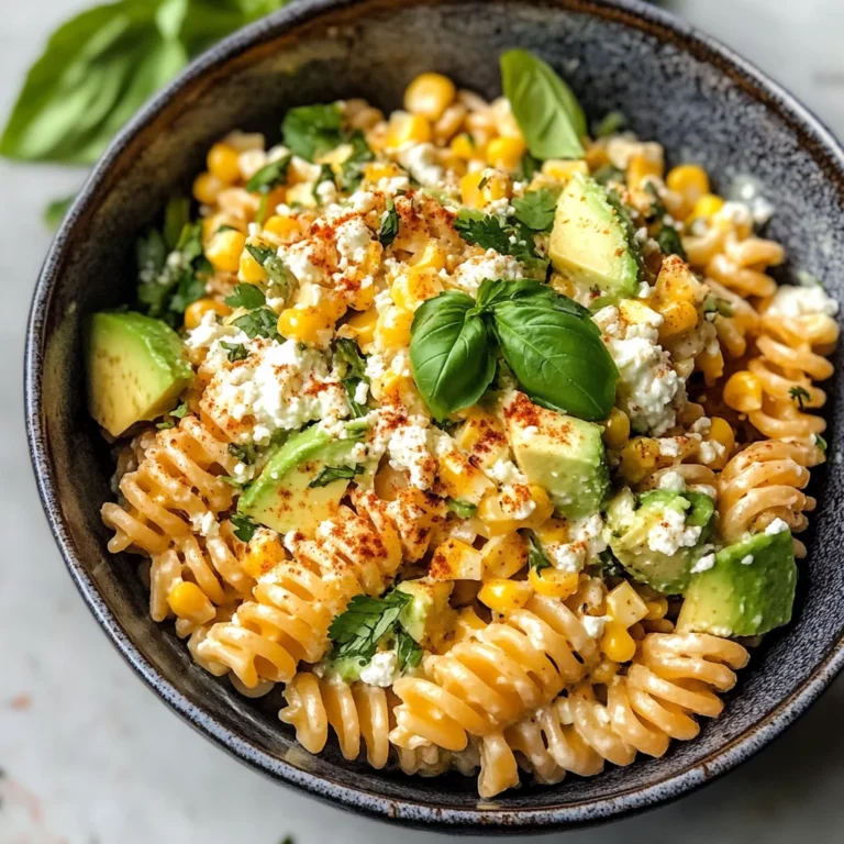 Creamy Street Corn Pasta Salad