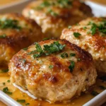 Garlic Parmesan Chicken Meatloaves