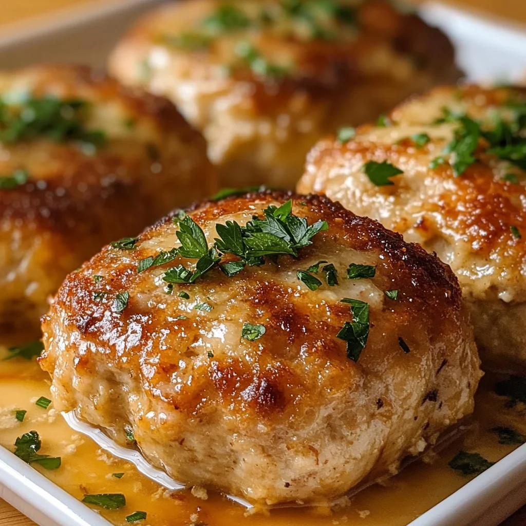 Garlic Parmesan Chicken Meatloaves