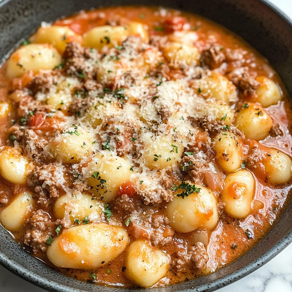 Ground Beef Gnocchi