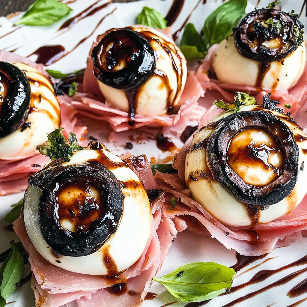Halloween Antipasto Eyeballs Appetizer