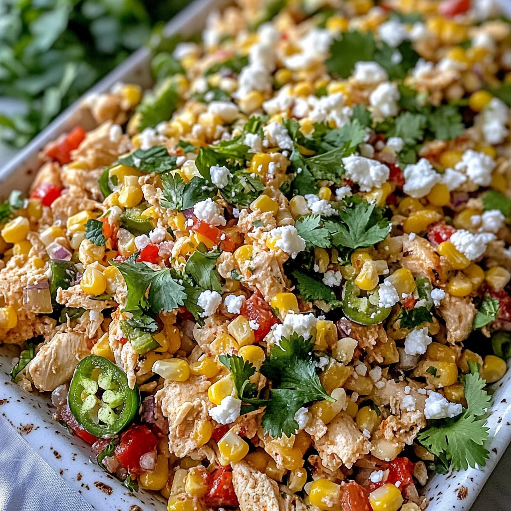 Healthy Street Corn-Inspired Chicken Salad