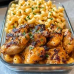 High-Protein Honey Garlic Butter Chicken with Mac & Cheese