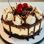 Hot Fudge Sundae Brownie Cheesecake