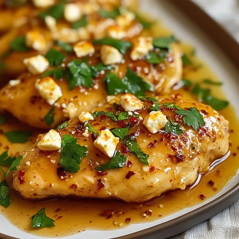 Hot Honey Feta Chicken Dish: A Deliciously Spicy and Savory Recipe