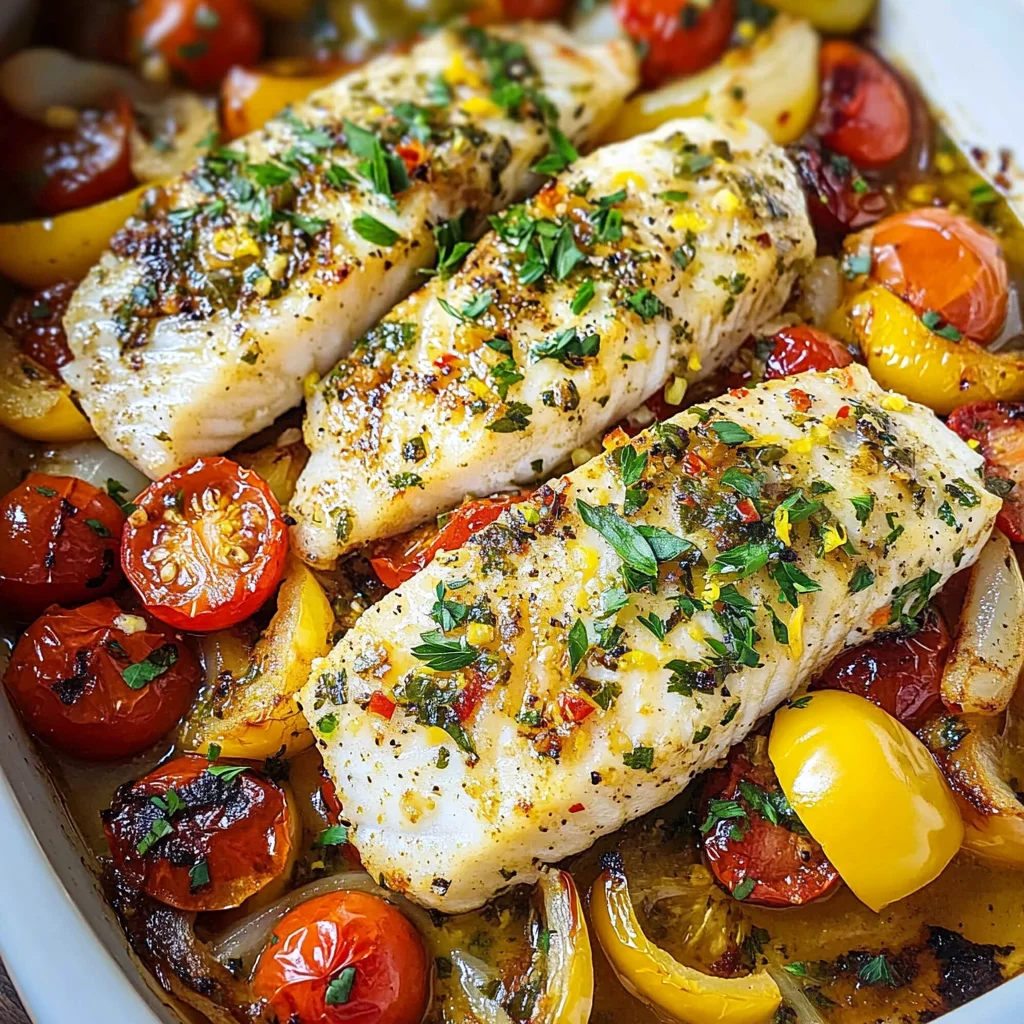 Mediterranean Baked Fish