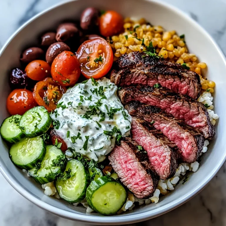 Mediterranean Steak Bowl Recipe