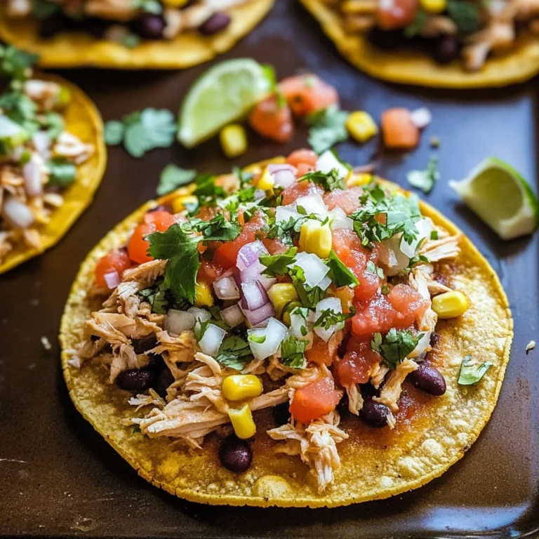 Mexican Rotisserie Chicken Tostadas
