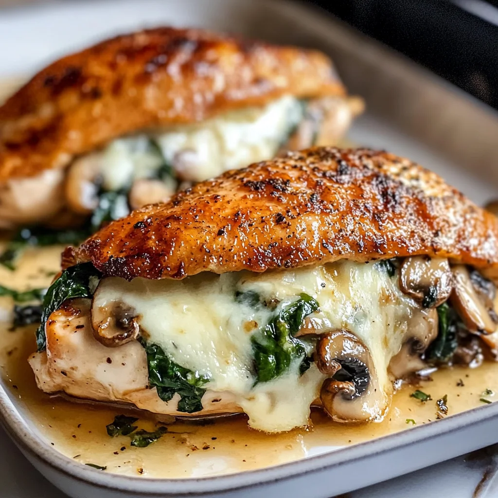 Mushroom Stuffed Chicken Breast - Quick and Easy
