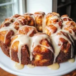 Pumpkin Spice Monkey Bread with Cream Cheese Glaze