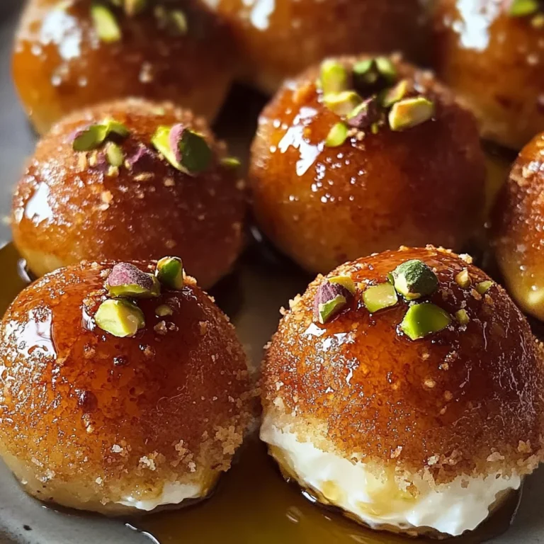 Ricotta Pistachio Honey Bites