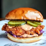 Spicy Chicken Sandwich with Creamy Homemade Sauce