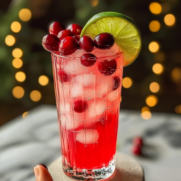 Vanilla Cranberry Crush Mocktail Recipe