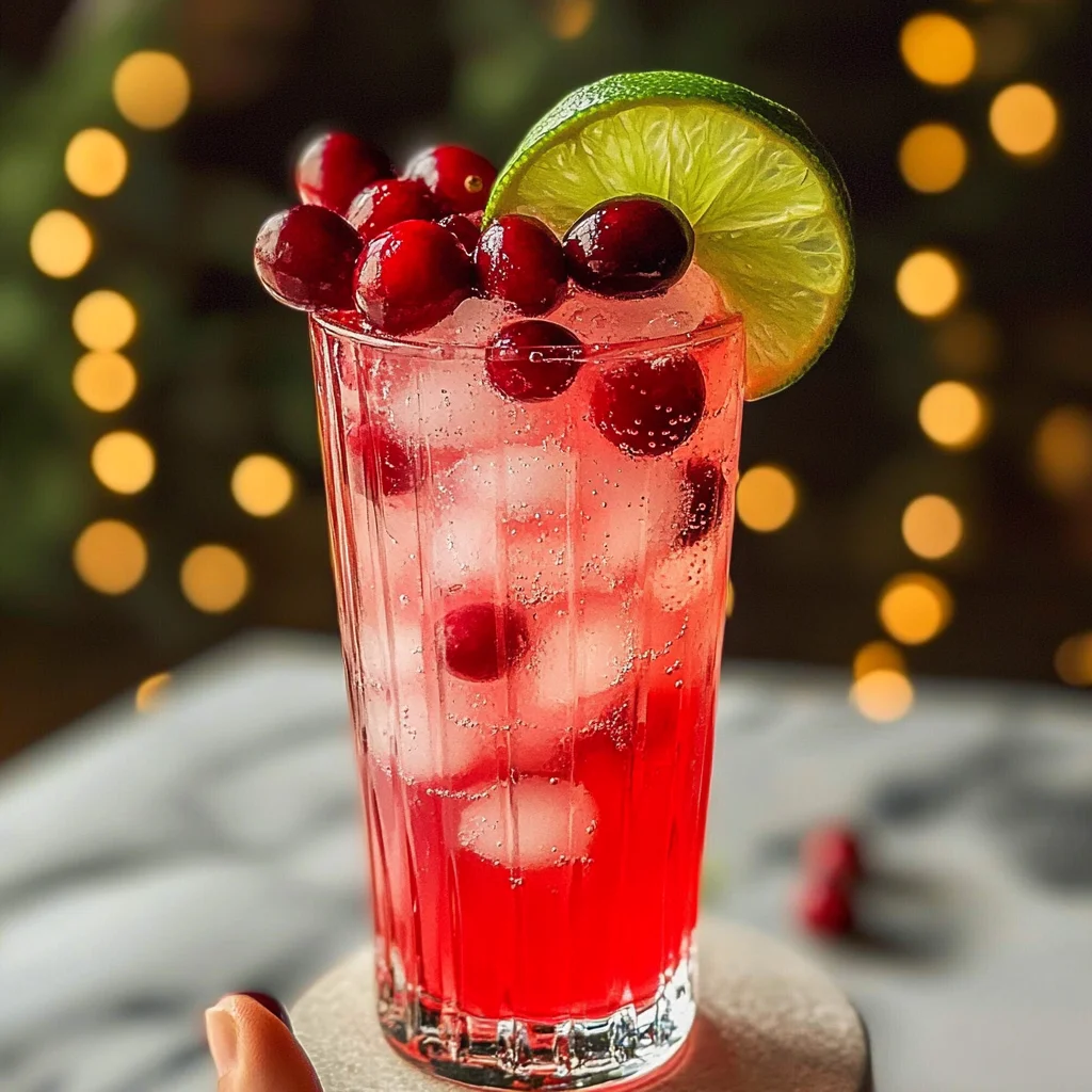 Vanilla Cranberry Crush Mocktail Recipe