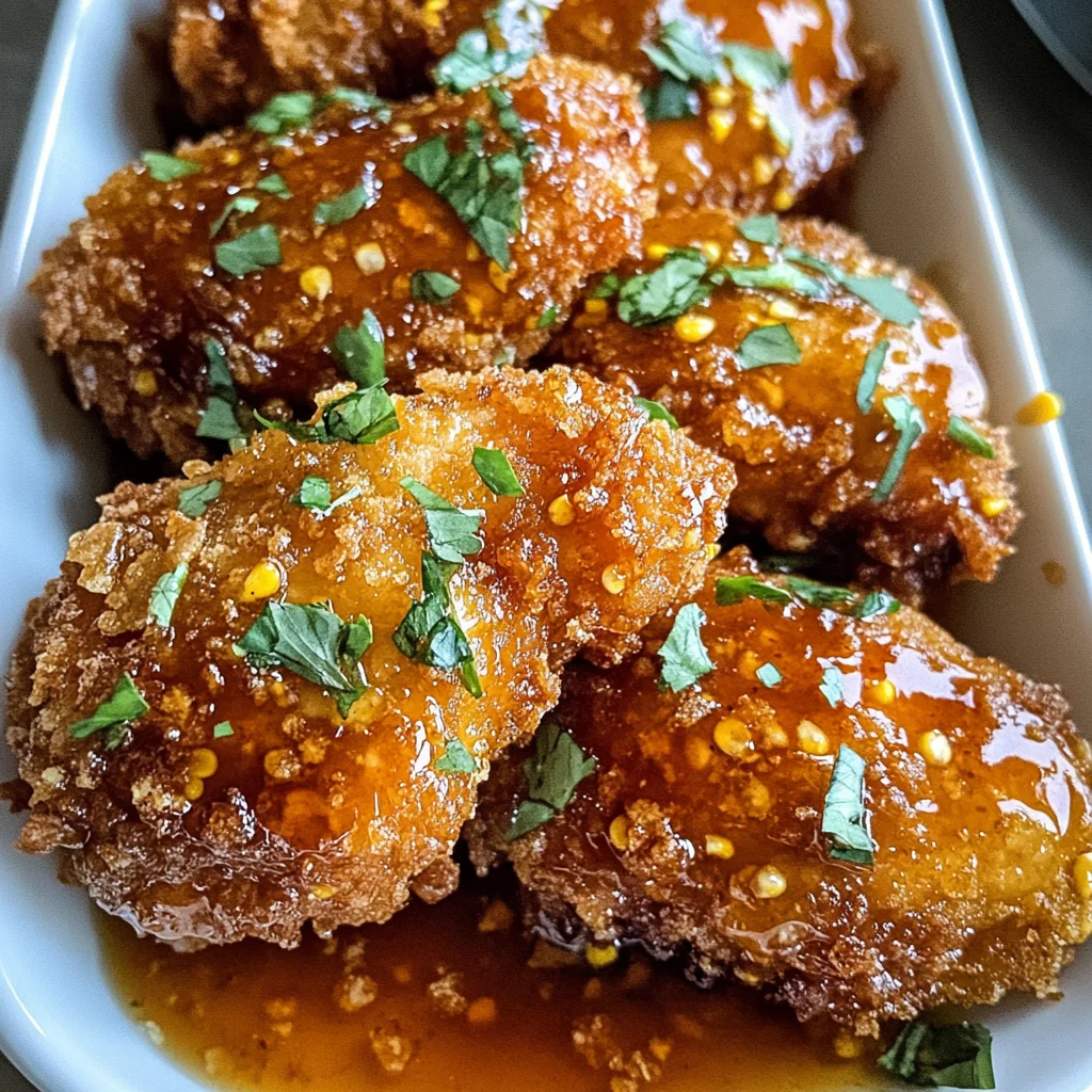 Baked Crunchy Hot Honey Chicken