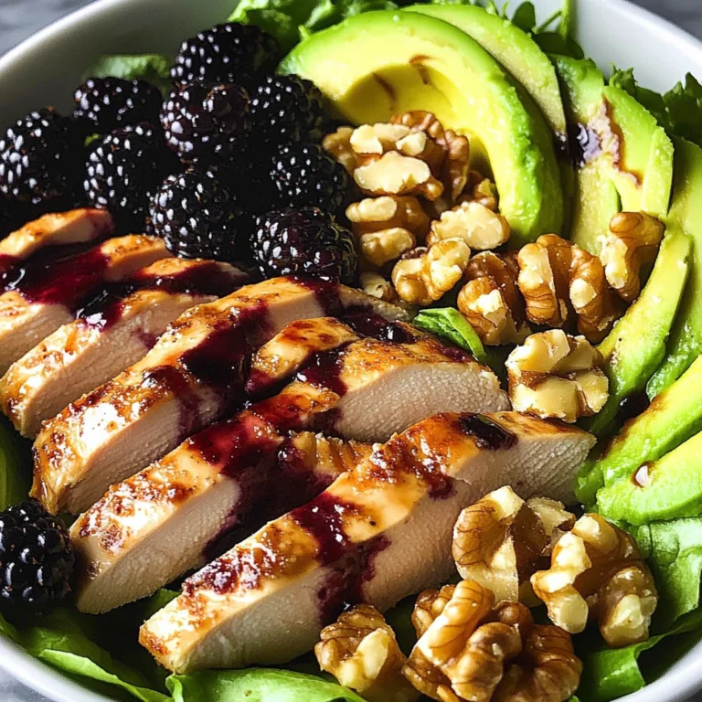 Blackberry Balsamic Chicken Salad