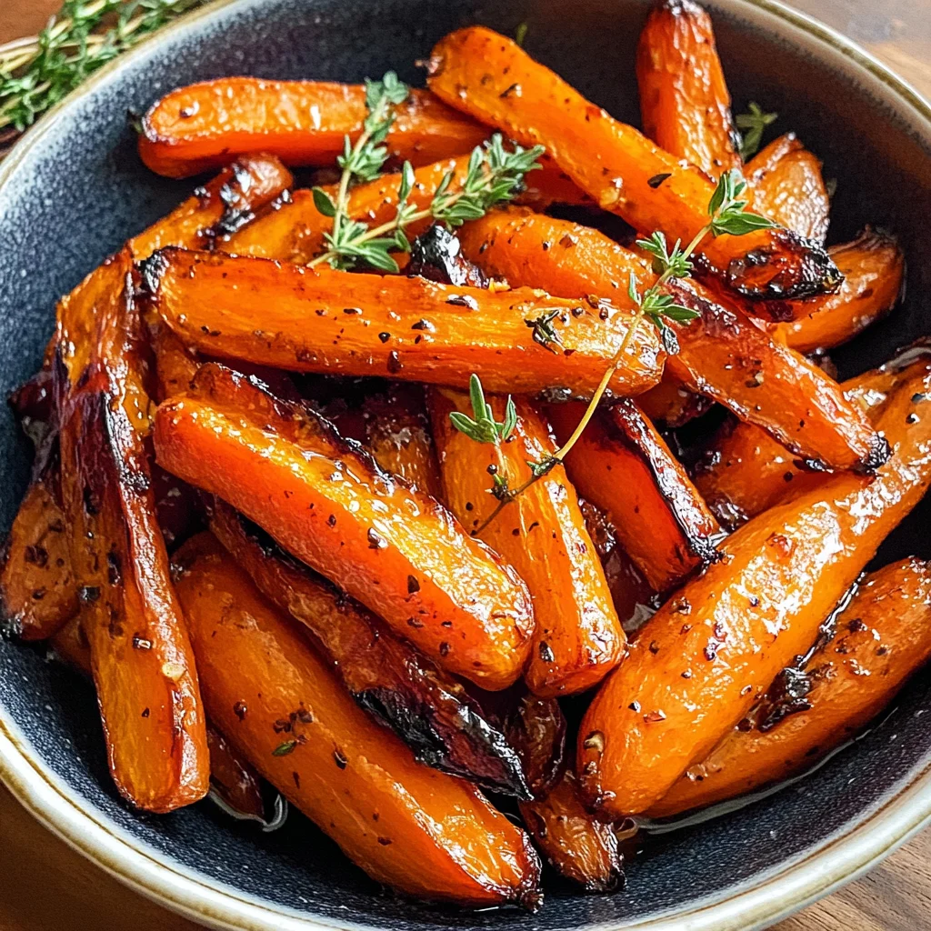 Honey Balsamic Roasted Carrots