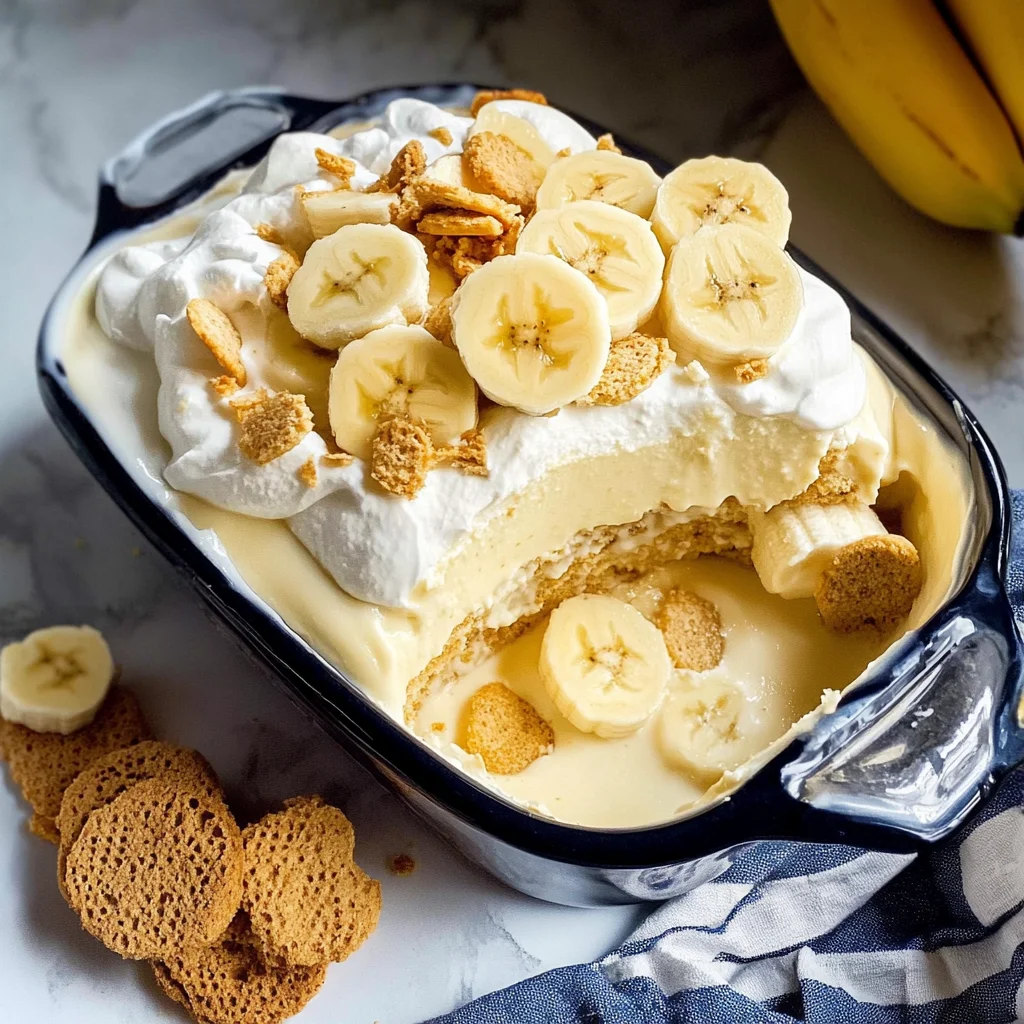 No Bake Banana Pudding