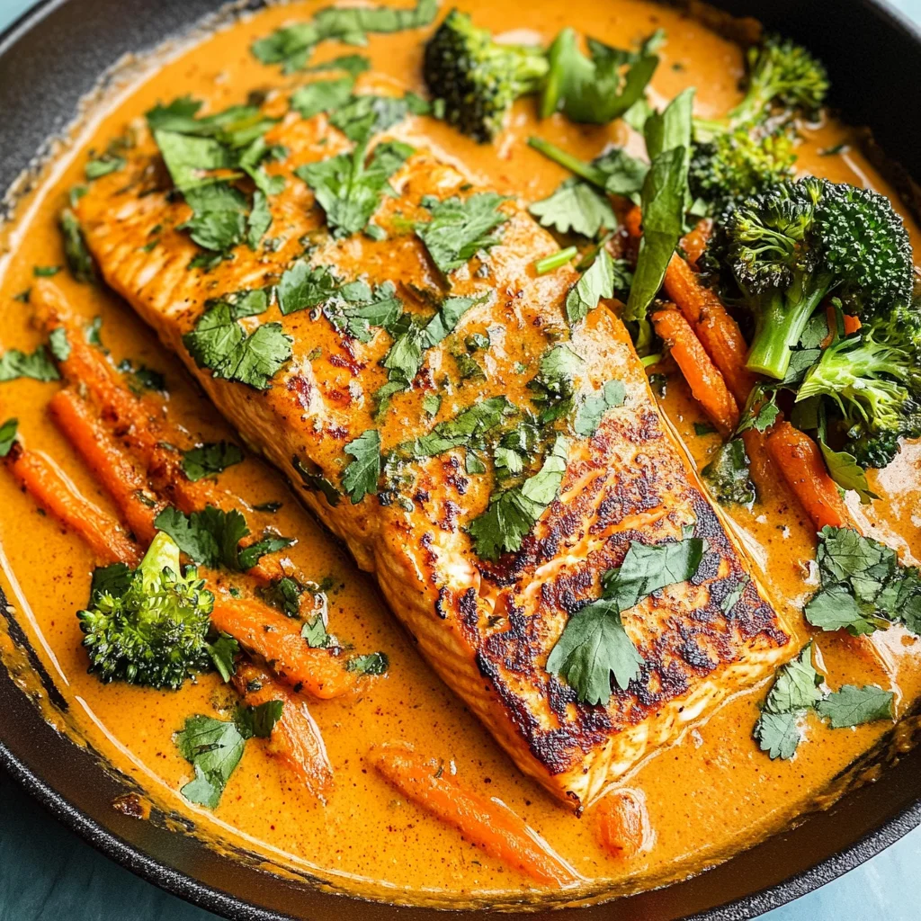 Salmon Coconut Curry
