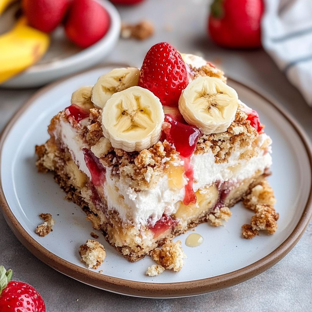 Irresistible Banana Split Dump Cake Recipe You Must Try!